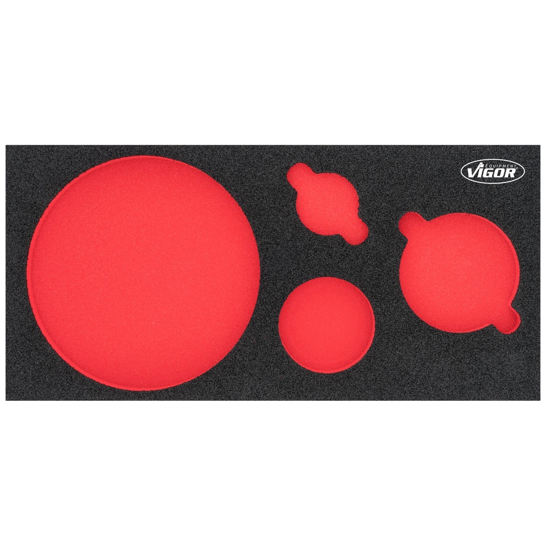 VIGOR Weichschaumeinlage, leer, V7263-L, (LxBxH) 393 x 282 x 35 mm