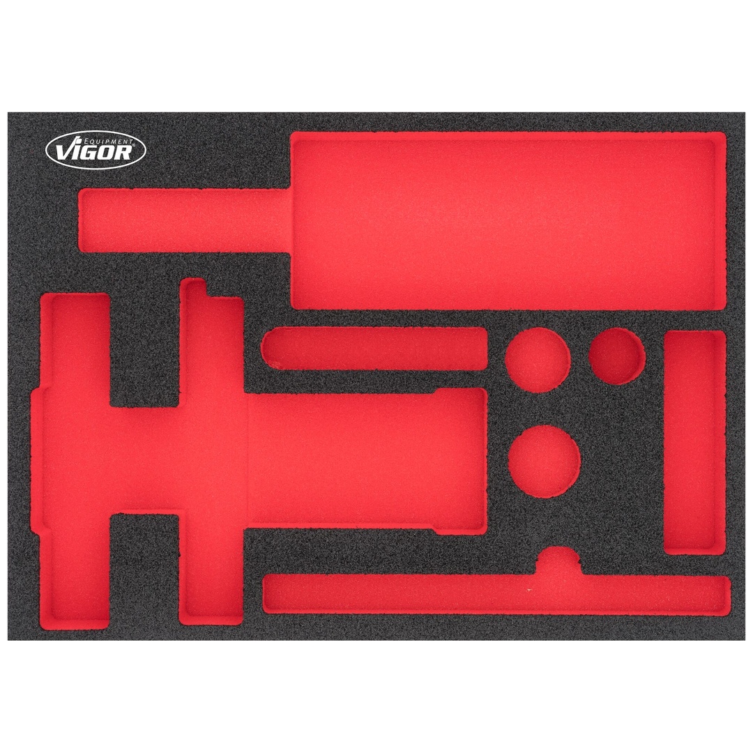 VIGOR Weichschaumeinlage, leer, V7265-L, (LxBxH) 393 x 282 x 35 mm
