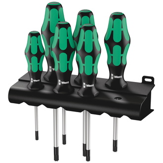 Wera 367/6 TORX Schraubendrehersatz Kraftform Plus TORX + Rack, 6-tlg.