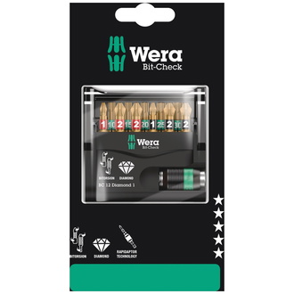 Wera Bit-Check 12 Diamond 1 SB, 12-tlg.