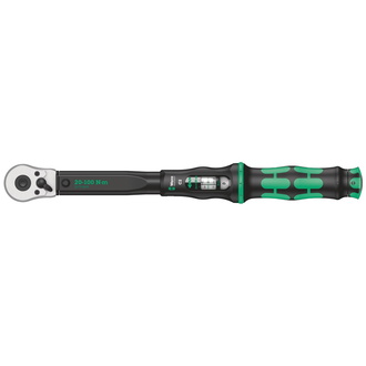 Wera Click-Torque C 2 Drehmomentschlüssel mit Umschaltknarre, 20-100 Nm, 1/2" x 20-100 Nm