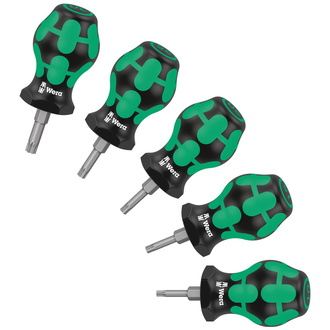 Wera Stubby Set TX 1 Schraubendrehersatz TORX, 5-tlg.