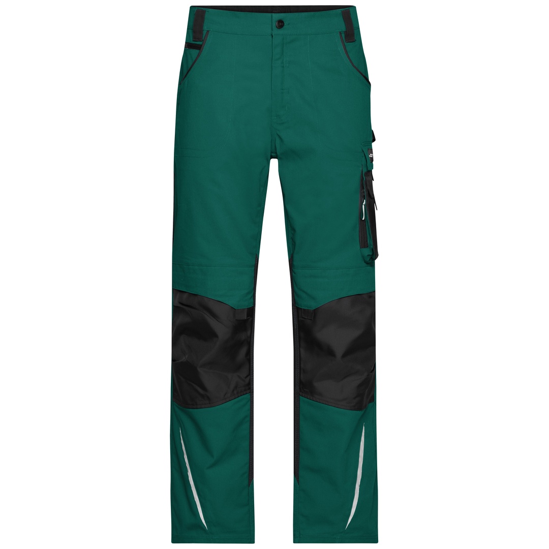 James & Nicholson Arbeitsbundhose JN832 Gr. 66 dark-green/black