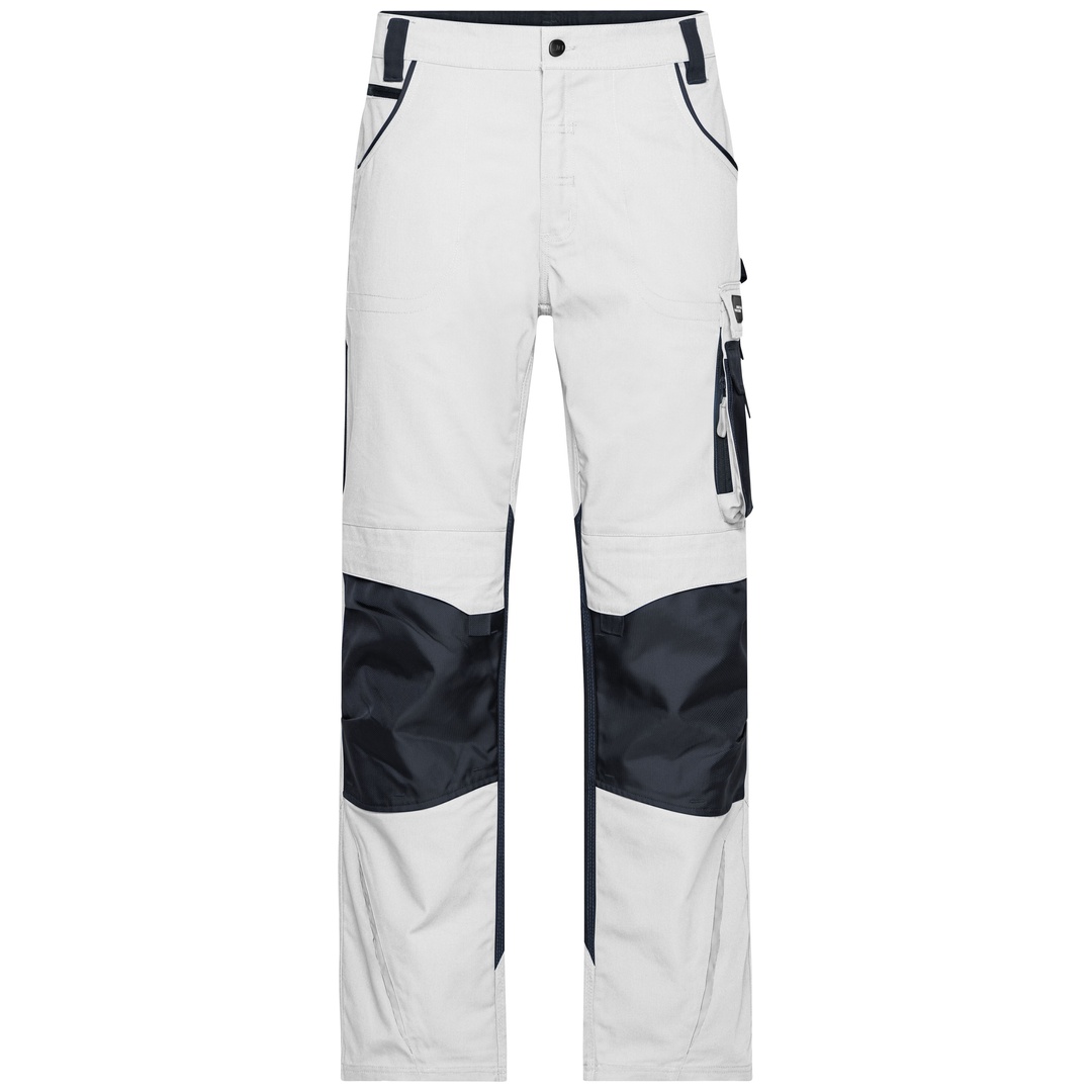 James & Nicholson Arbeitsbundhose JN832 Gr. 54 white/carbon