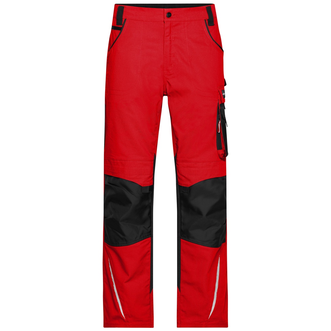 James & Nicholson Arbeitsbundhose JN832 Gr. 28 red/black