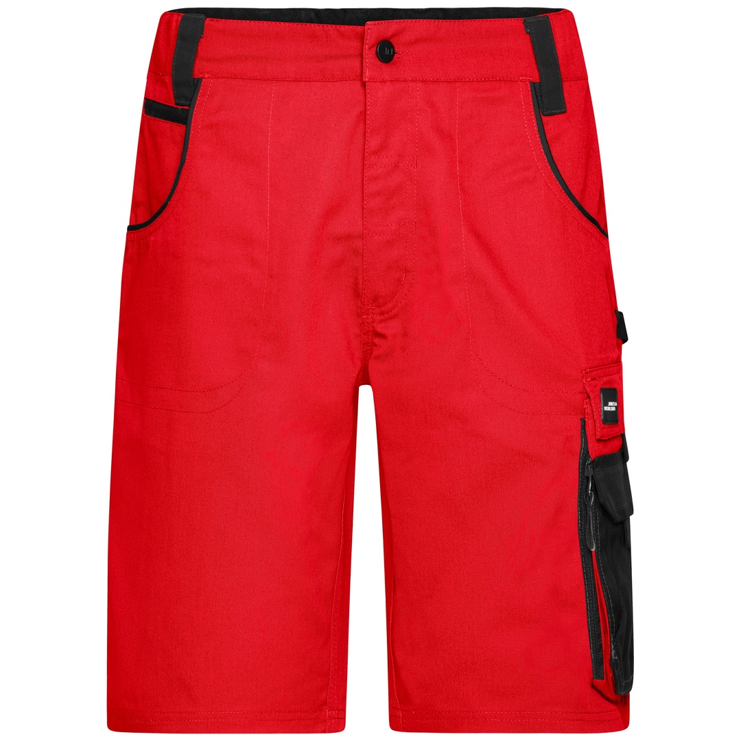 James & Nicholson Workwear Bermuda JN835 Gr. 52 red/black