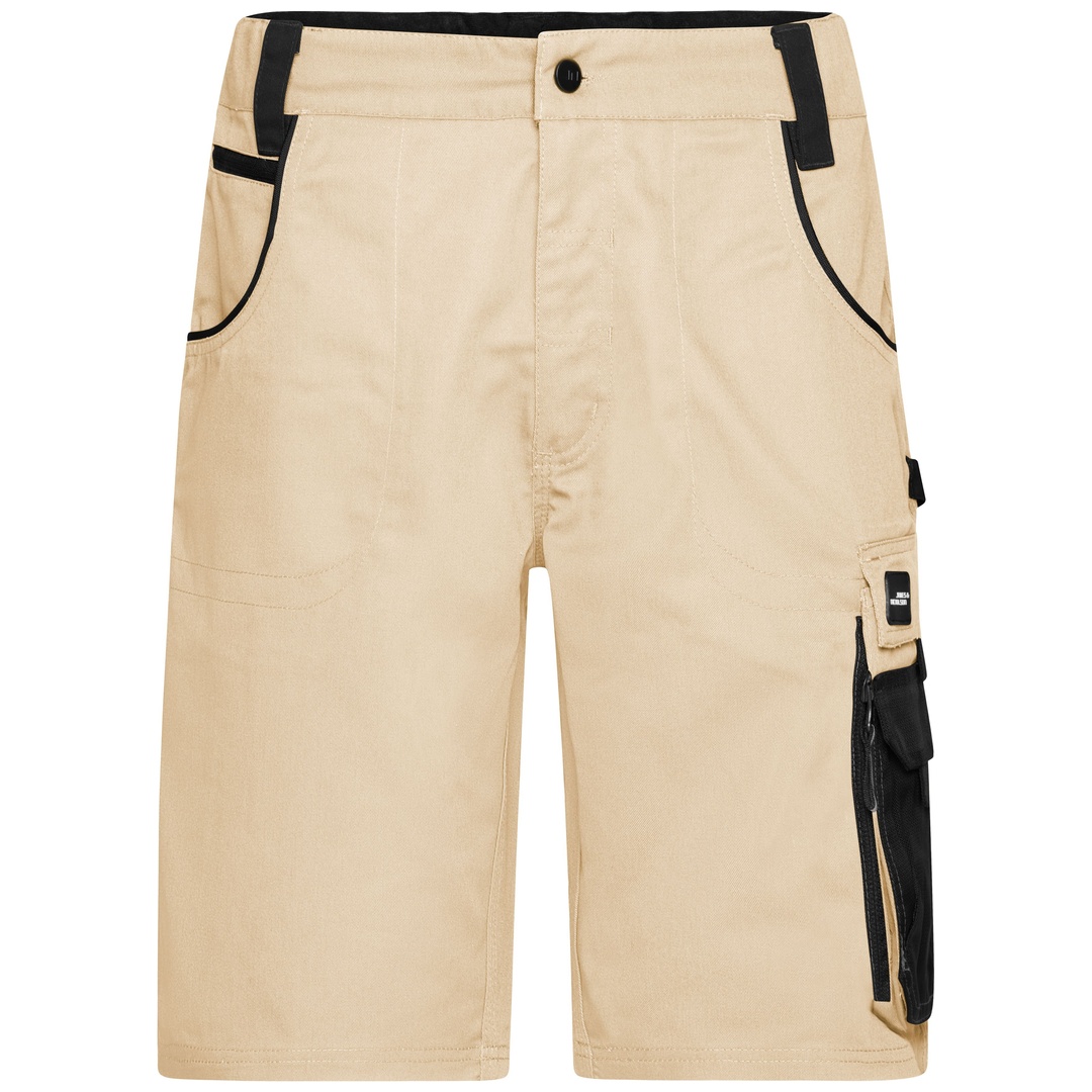 James & Nicholson Workwear Bermuda JN835 Gr. 50 stone/black