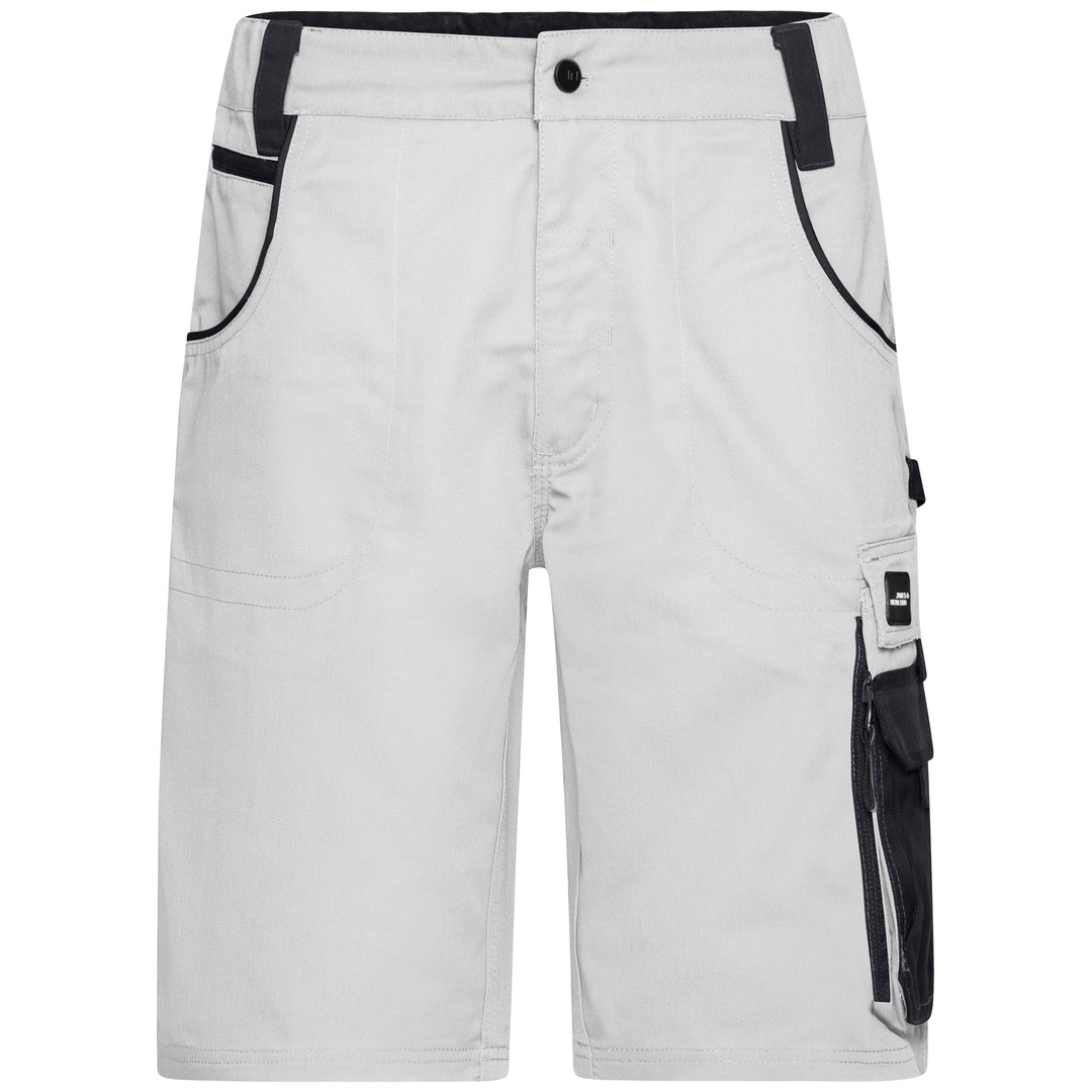 James & Nicholson Workwear Bermuda JN835 Gr. 58 white/carbon