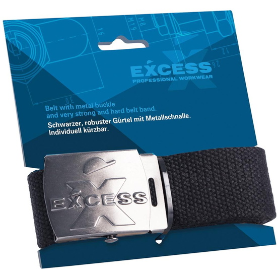 Excess Gürtel, 100 % BW, schwarz - 1