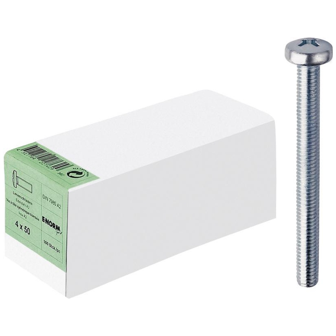 Reidl DIN 7985 Linsenschrauben M 3 x 10,  Kreuzschlitz Phillips, A2 blank