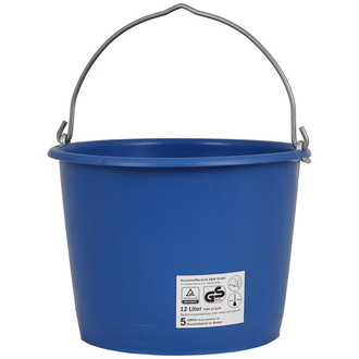 Baueimer 12 l, kranbar blau