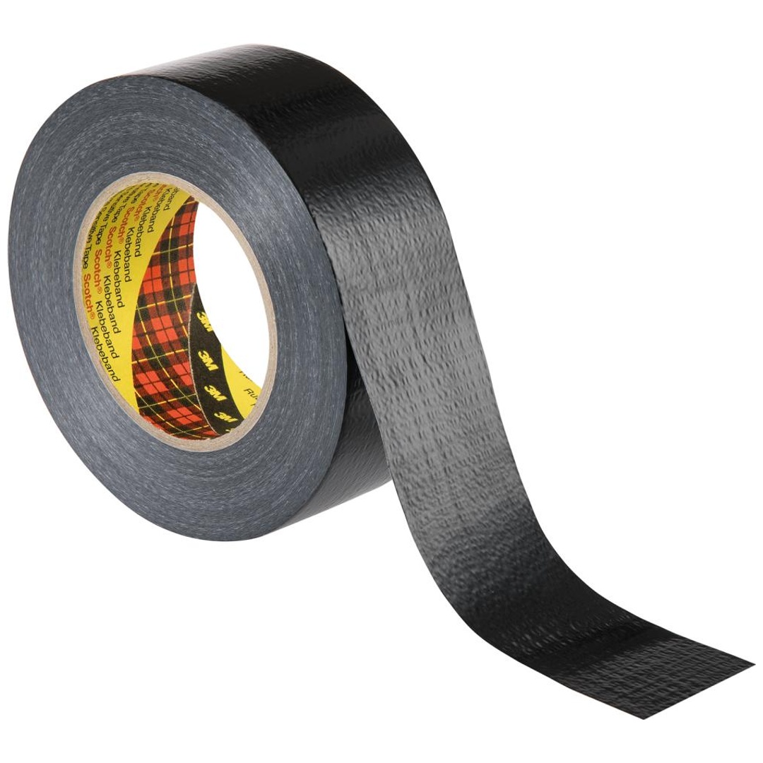 3M Formflexibles Universal Gewebeklebeband 2904 Schwarz, 48 mm x 50 m
