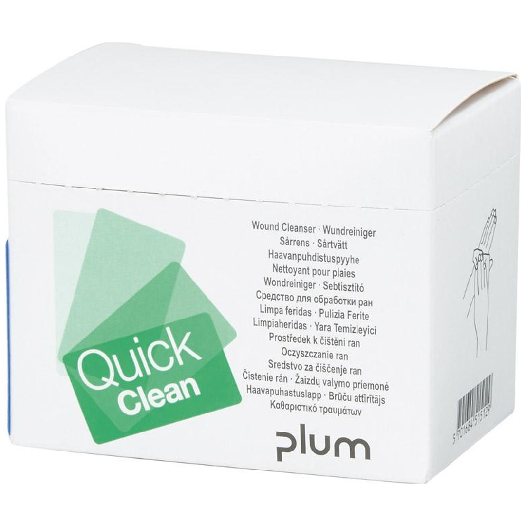 Plum Wundreiniger QuickClean Box mit 20 Stück p4924342