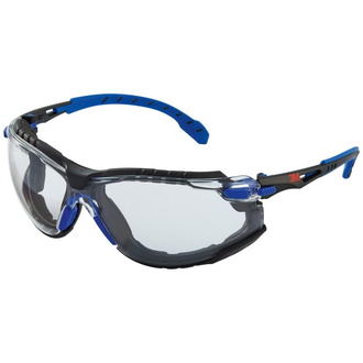 3M Brille Solus 1000 Set,PC,klar,SGAF/AS,blau/schw.