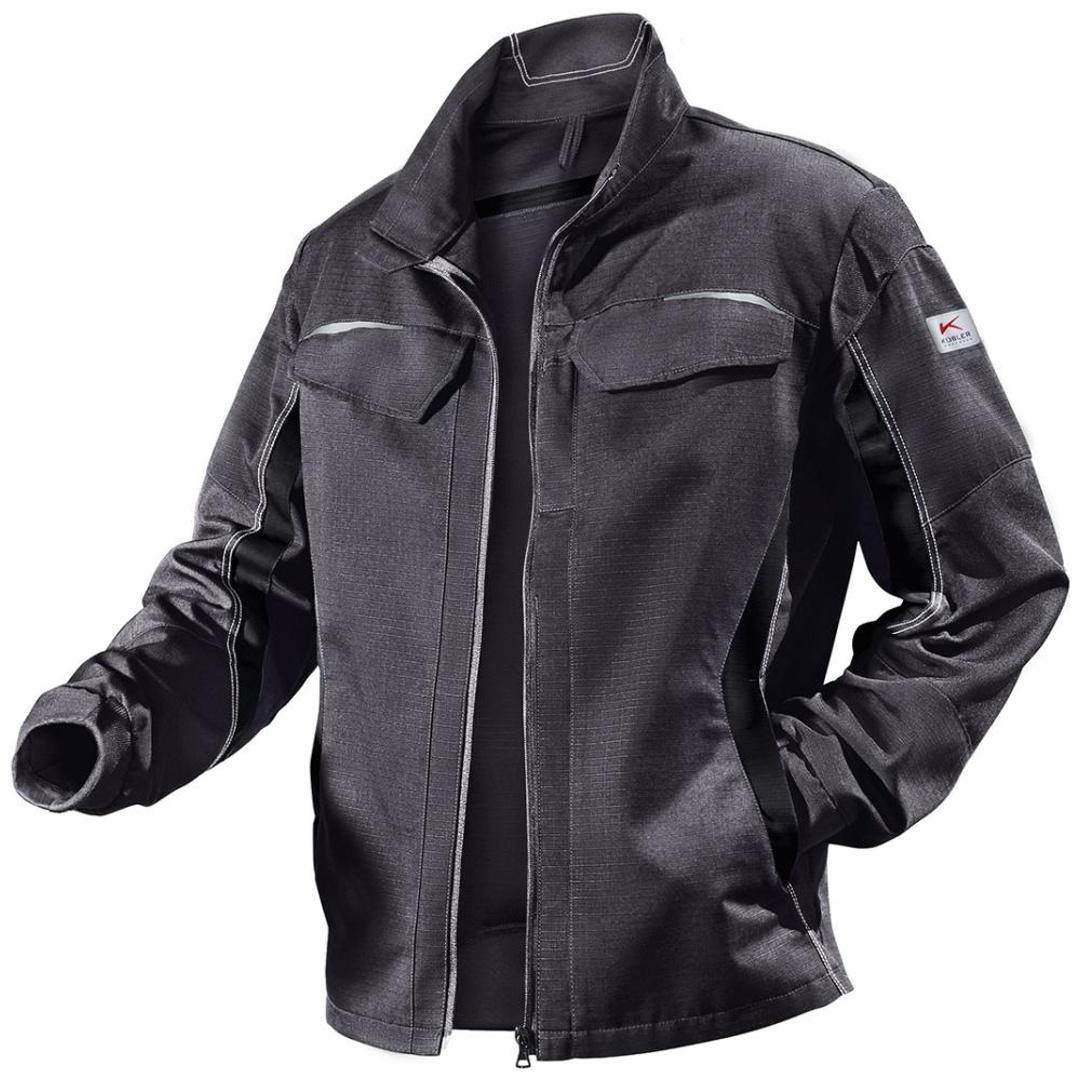 Kübler Jacke Pulsschlag Gr. 50 anthrazit/schwarz