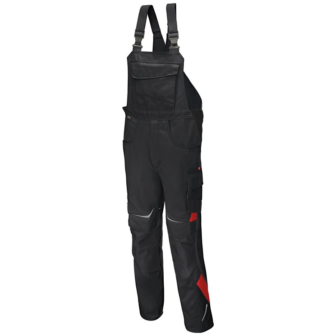 Kübler Latzhose Pulsschlag Gr.50 schwarz/rot