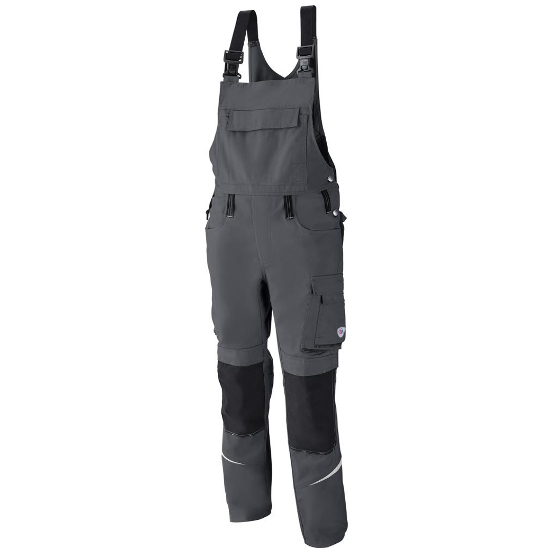 BP Herren Latzhose 1804 720 Gr. 56 dunkelgrau/schwarz