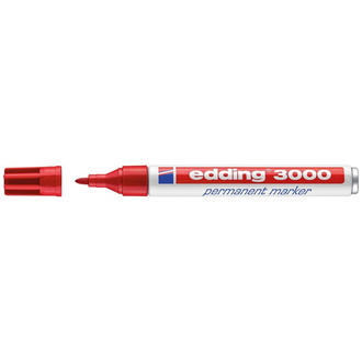 Edding Permanentmarker Nr. 3000 rot