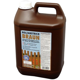 Burtex Holzanstrich 5 l, braun Kunststoff-Kanister