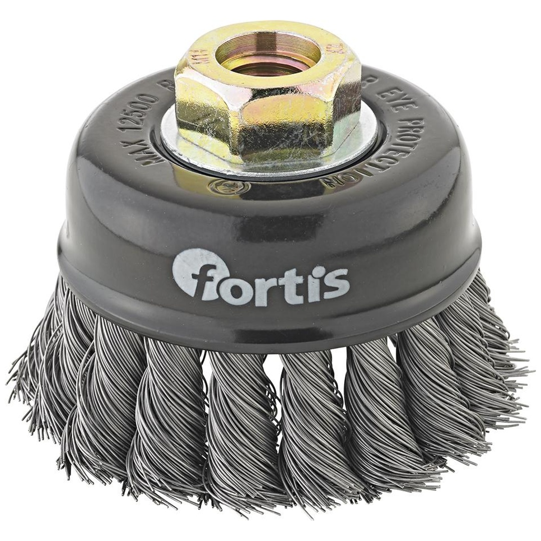 Fortis Topfzopfbürste Stahldraht 120 x 0,5 mm