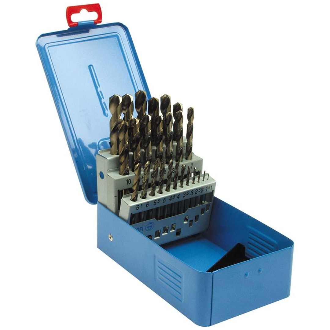 PTG Präzisionstechnik PTG Spiralbohrer-Satz D338N gesch.1-10,0 mm HSSCo 19tlg