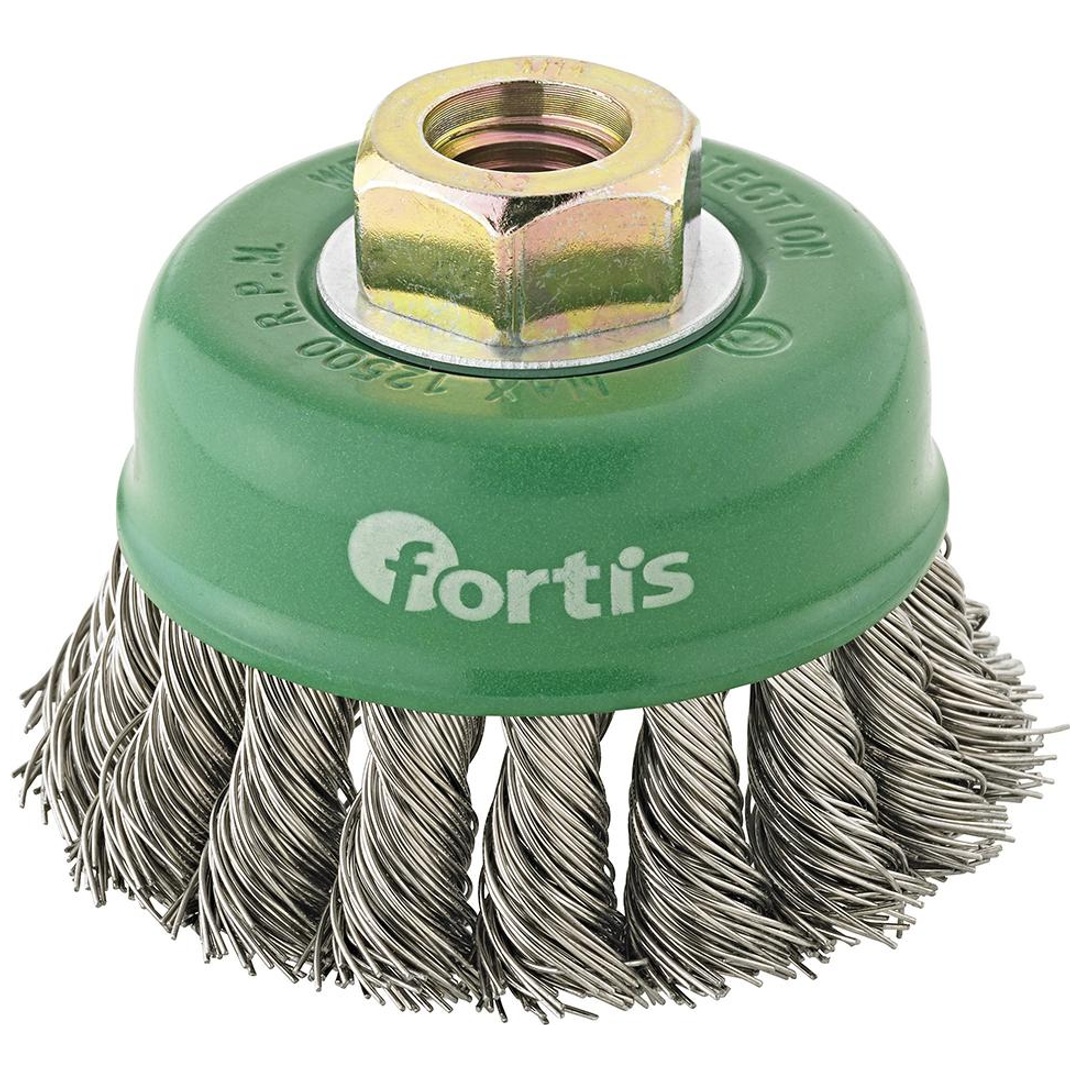 Fortis Topfbürste Edelstahl 80 mm gezopft