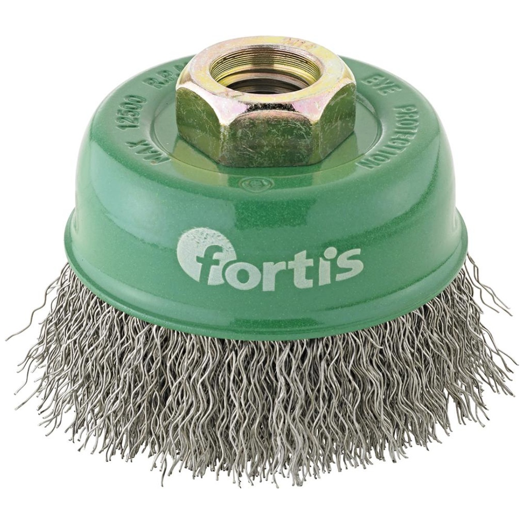 Fortis Topfbürste Edelstahl 60 x 0,3 mm gewellt