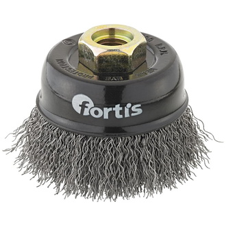 Fortis Topfbürste Stahldraht 60 x 0,3 mm gewellt