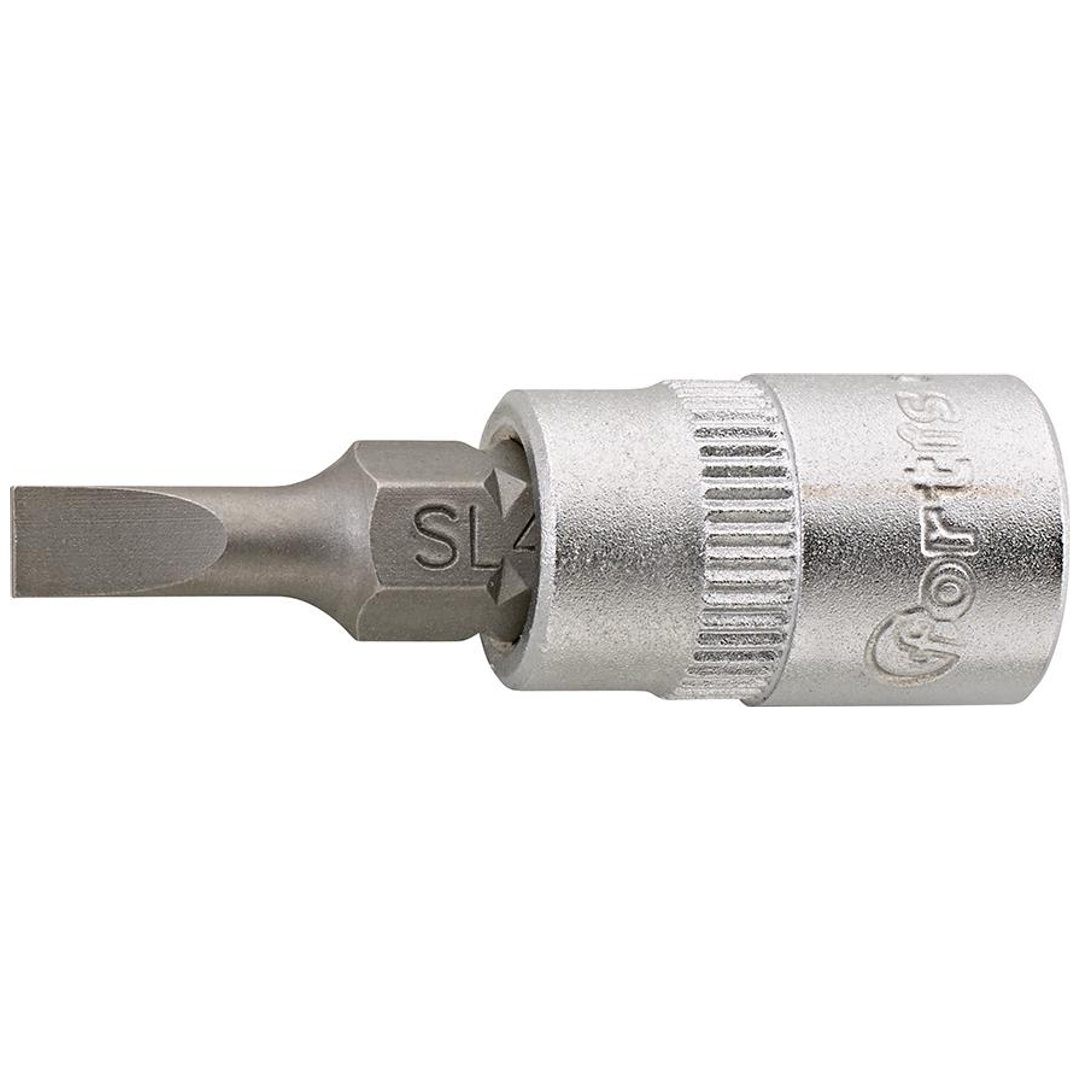Fortis Schraubendreher-Einsatz 1/44 x0,8 mm Schlitz, S2-Stahl-Spitze
