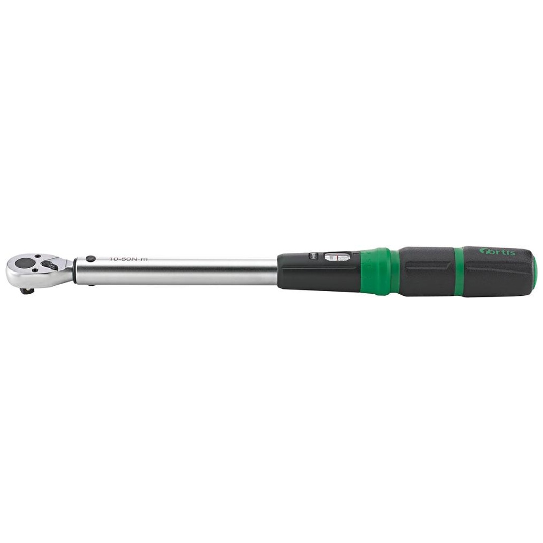 Fortis Drehmomentschlüssel 3/8, 10-50 Nm, mit Hebel-Umschaltknarre