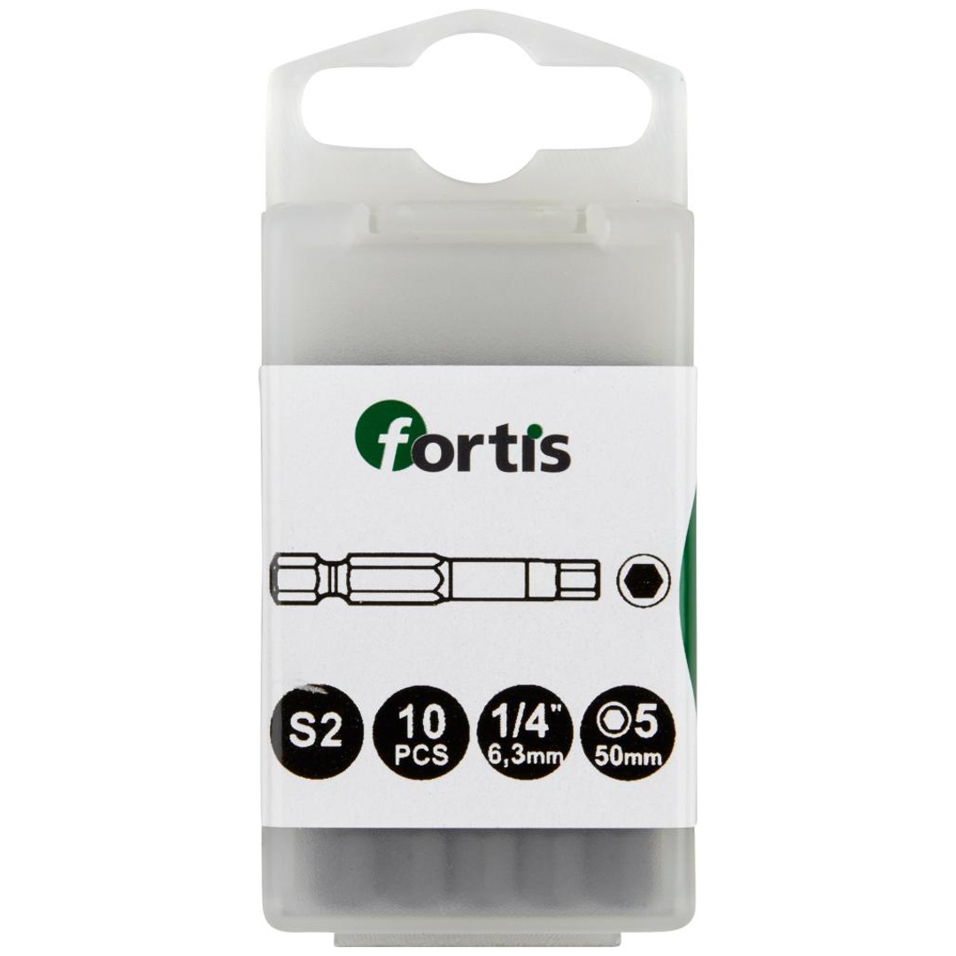 Fortis Bit 1/4 DIN3126 E6,3 Hex 5 x50 mm 10 Stk.