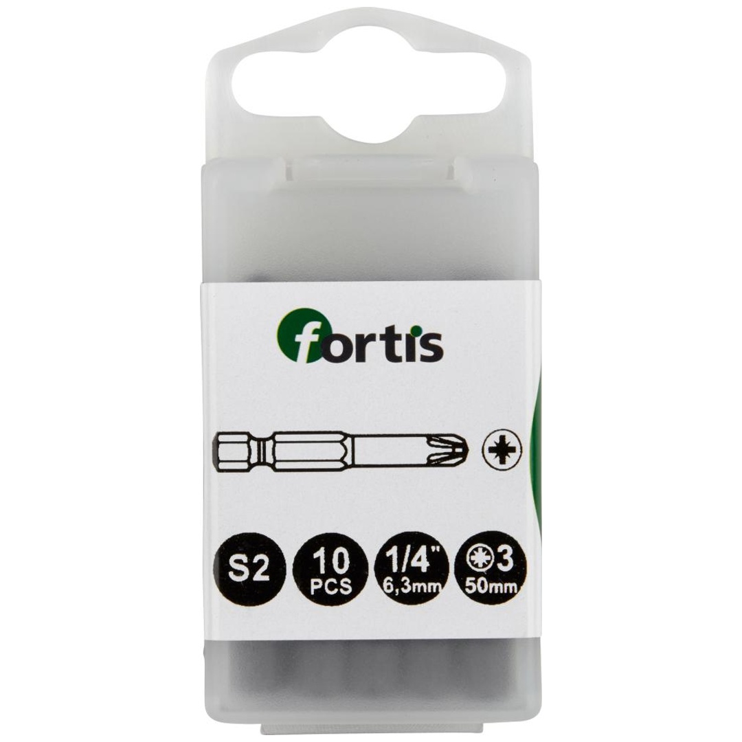 Fortis Bit 1/4 DIN3126 E6,3 PZ 3x50 mm a10Stk