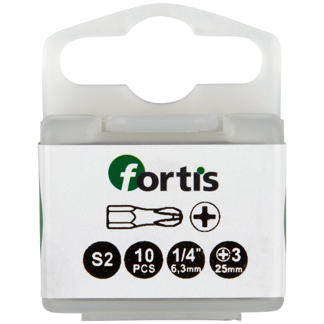Fortis Bit 1/4 DIN3126 C6,3 PH 3x25 mm Torsion a10 Stk.