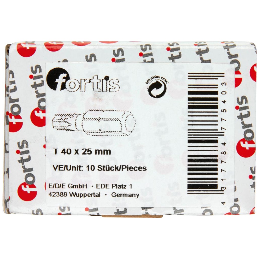 Fortis Bit für TX, DIN 3126 C6,3 T40 x 25 mm, 10 Stk.