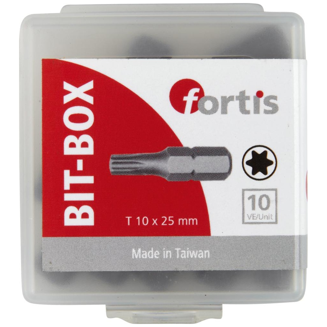 Fortis Bit für TX, DIN 3126 C6,3 T10 x 25 mm, 10 Stk.