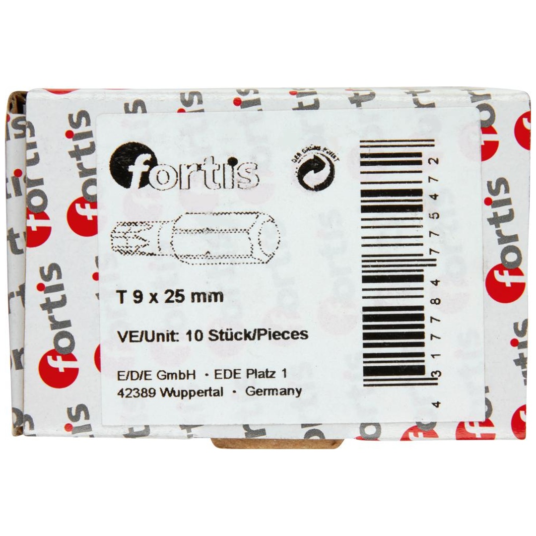 Fortis Bit für TX, DIN 3126 C6,3 T9 x 25 mm, 10 Stk.
