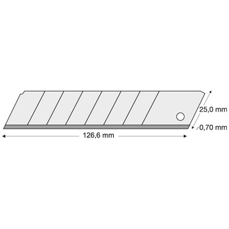 Lutz Abbrechklinge 25 mm Pack a 10 Stk.