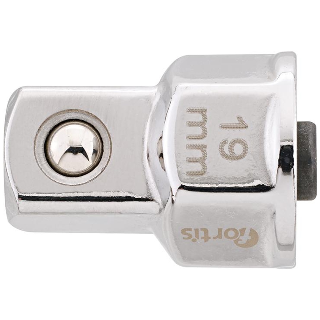 Fortis Steckschlüssel-Adapter 19 mm für 1/2