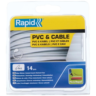 Rapid Klebesticks für PVC/Kabel transparent 125 g