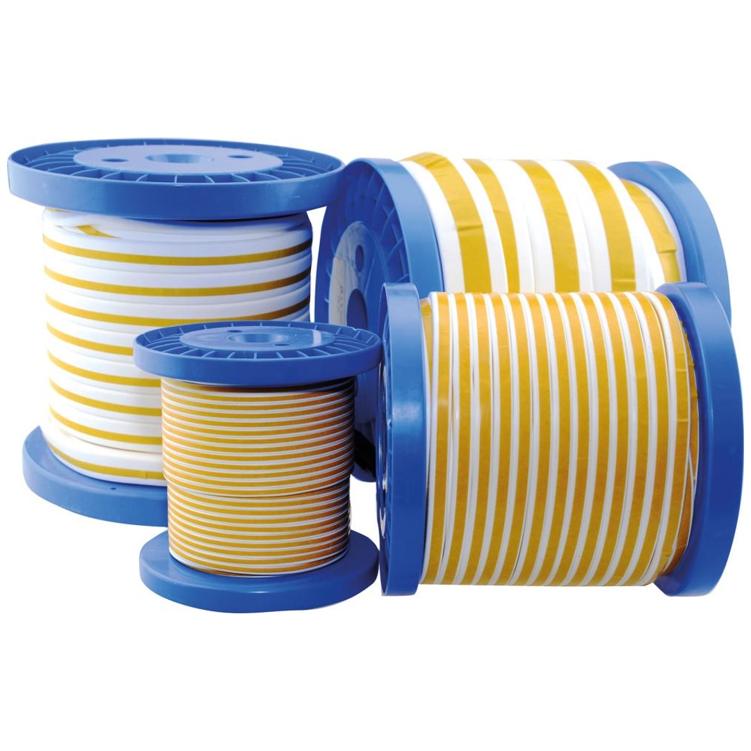 Flachdichtungsband PTFE, DIN 4360, 4,0mm B12mm, Spule 25m