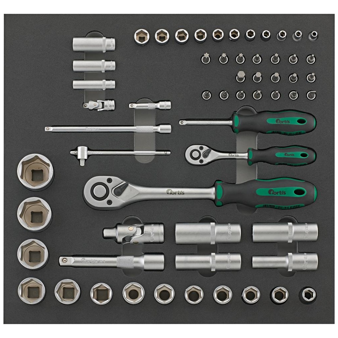 Fortis Werkzeugmodul 2/3 Steckschlüssel 1/4, 1/2