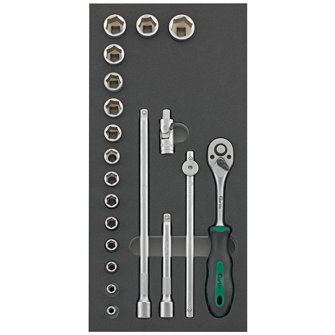 Fortis Werkzeugmodul 1/3 Steckschlüssel 3/8