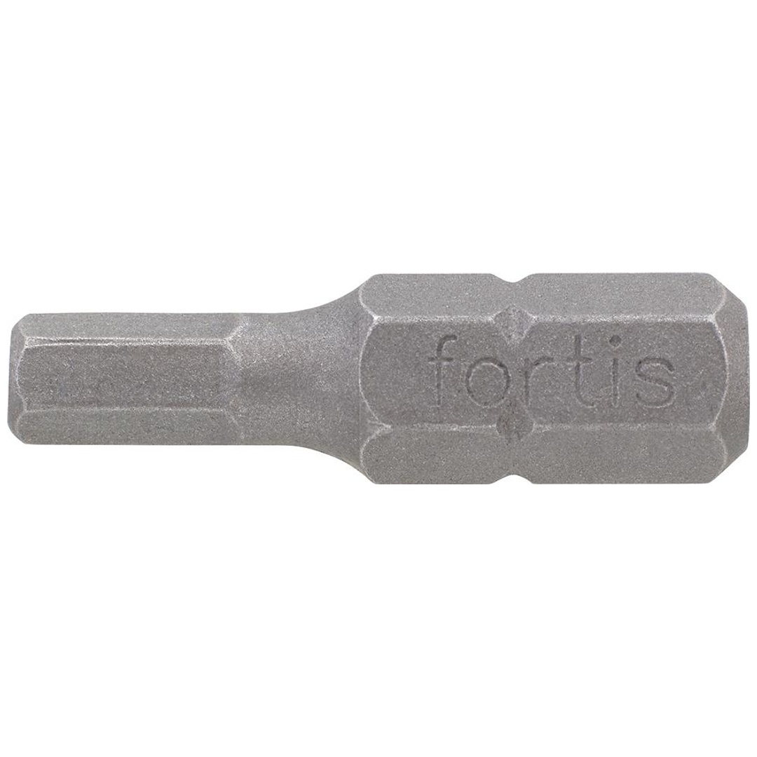 Fortis Bit, Innen-6-kant, DIN 3126 C6,3 Hex 10 x 25 mm, 10 Stk.