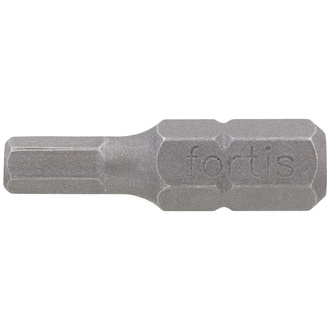 Fortis Bit, Innen-6-kant, DIN 3126 C6,3 Hex 6 x 25 mm, 10 Stk.