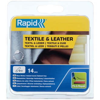 Rapid Klebesticks Textil und Leder Ø 12 x 94 mm 14 Stk. Blister