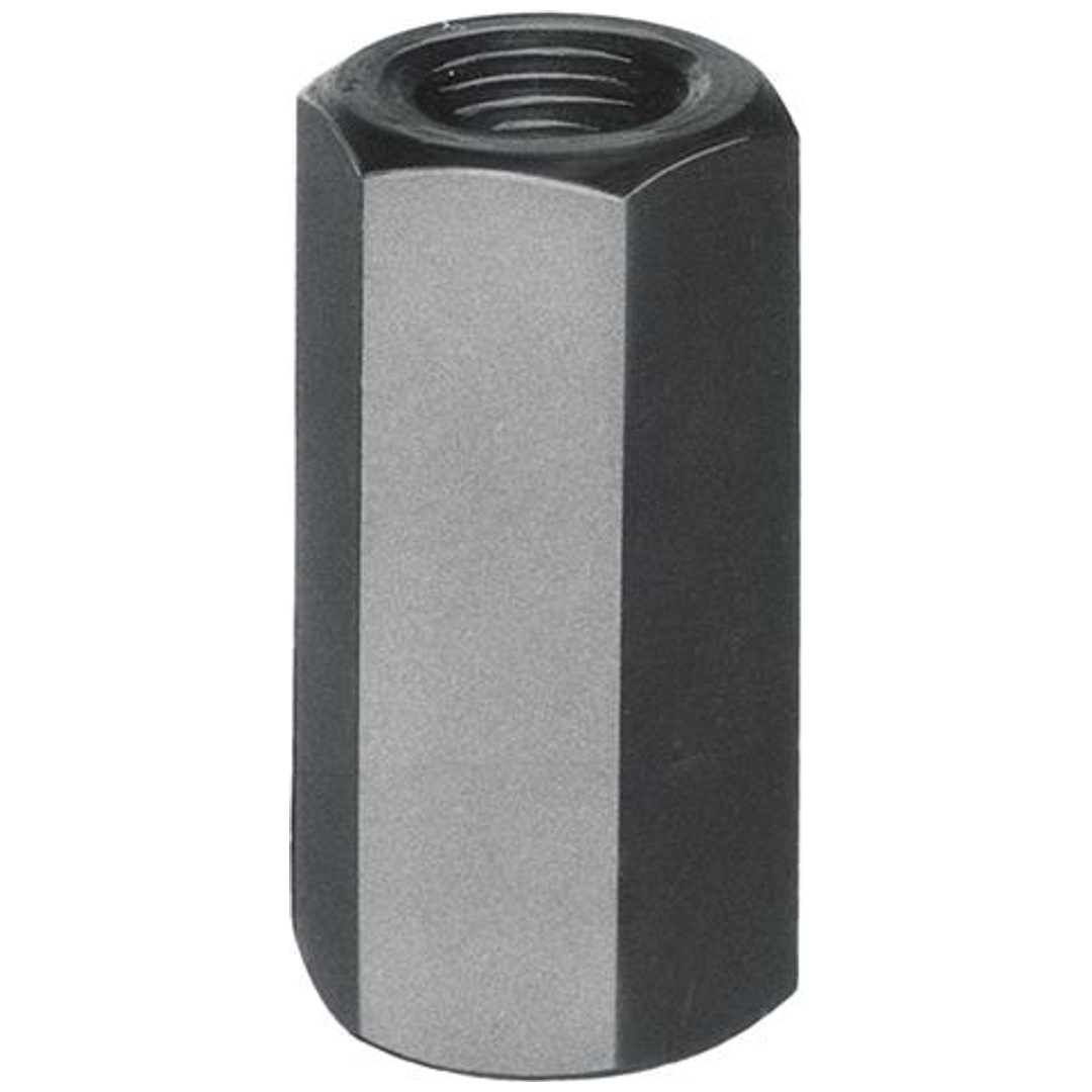 AMF DIN 6334 Sechskantmuttern M 10, Höhe 3 d, 10 blank, Außen-Ø 18,9
