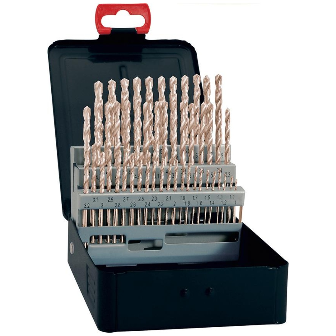 Fortis Spiralbohrer-Set DIN338 HSS Typ N um 0,5 steigend1-10,5mm