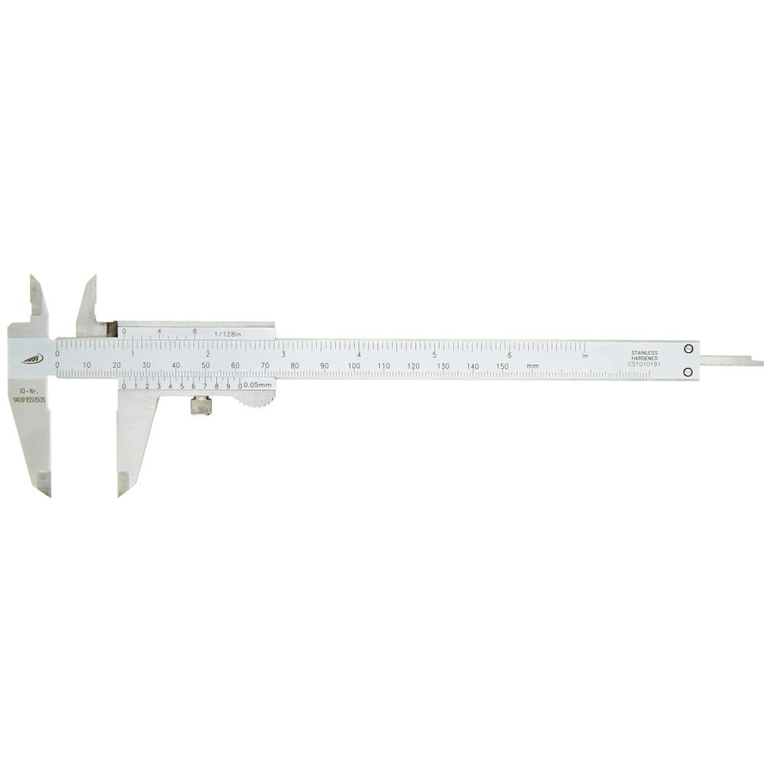HELIOS PREISSER Fein-Meßschieber DIN 862150 mm rostfreimitF