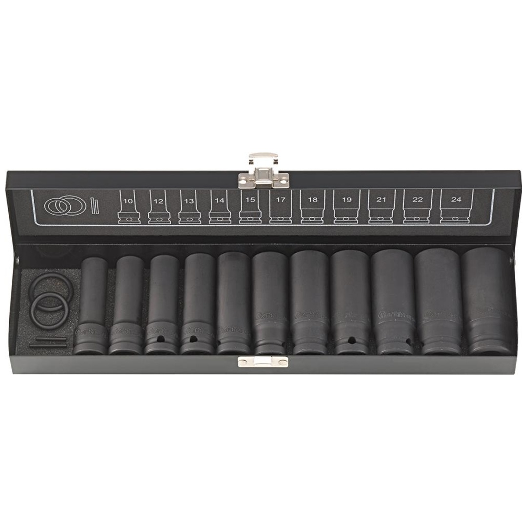 Fortis Kraft-Steckschlüssel-Satz 1/2 15-tlg., lang