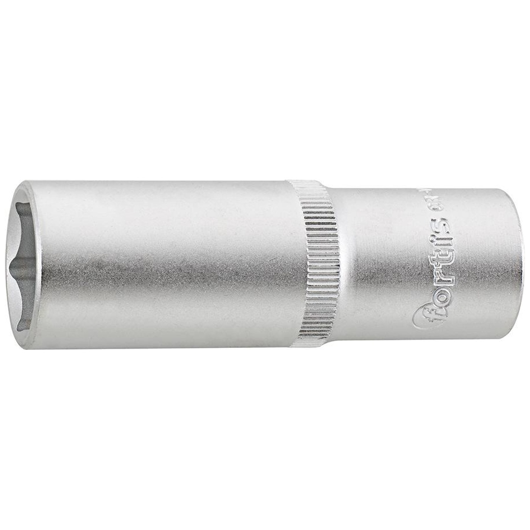 Fortis Steckschlüssel-Einsatz 1/2, 19 mm, 6kt., lang